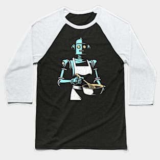 Robot Chef Baseball T-Shirt